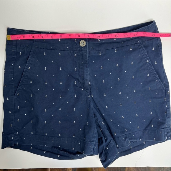 Nautica Navy Blue Anchor Print Cotton blend Shorts size 8 nautical - Picture 5 of 10